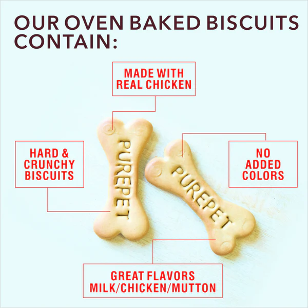 Purepet Biscuits MILK FLAVOUR