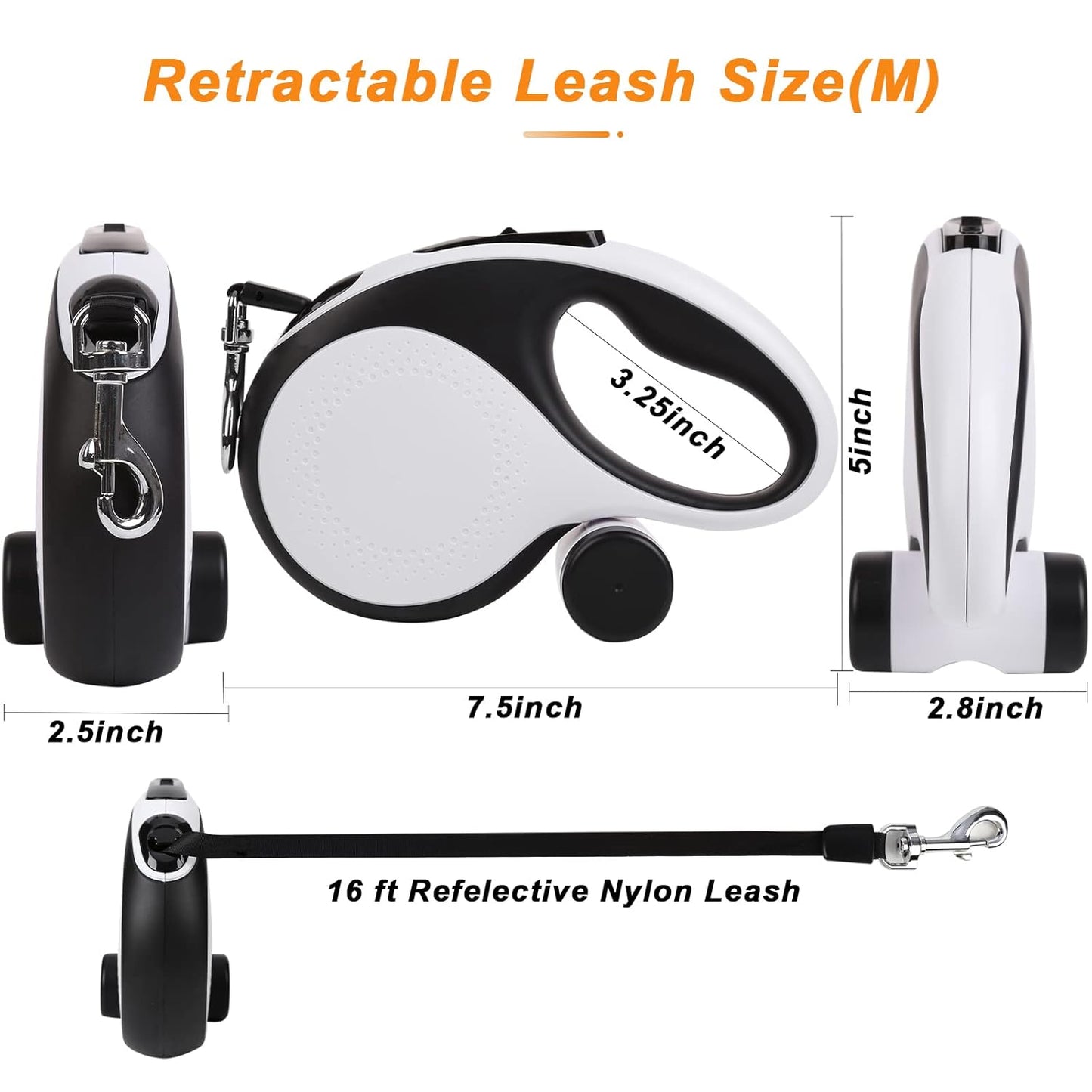 Retractable Leash And Bottle 5 In 1