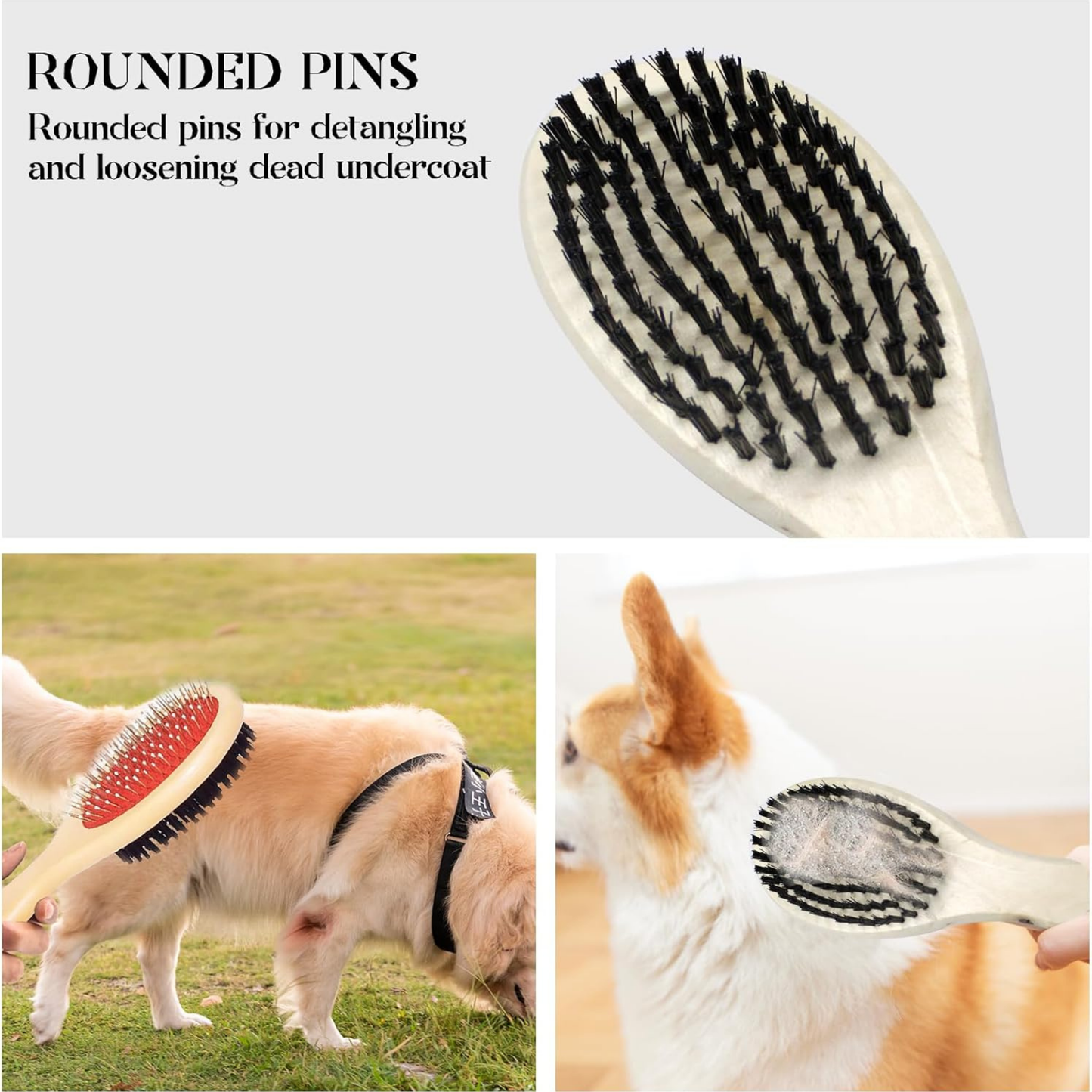 Wooden Handel Pin Brush