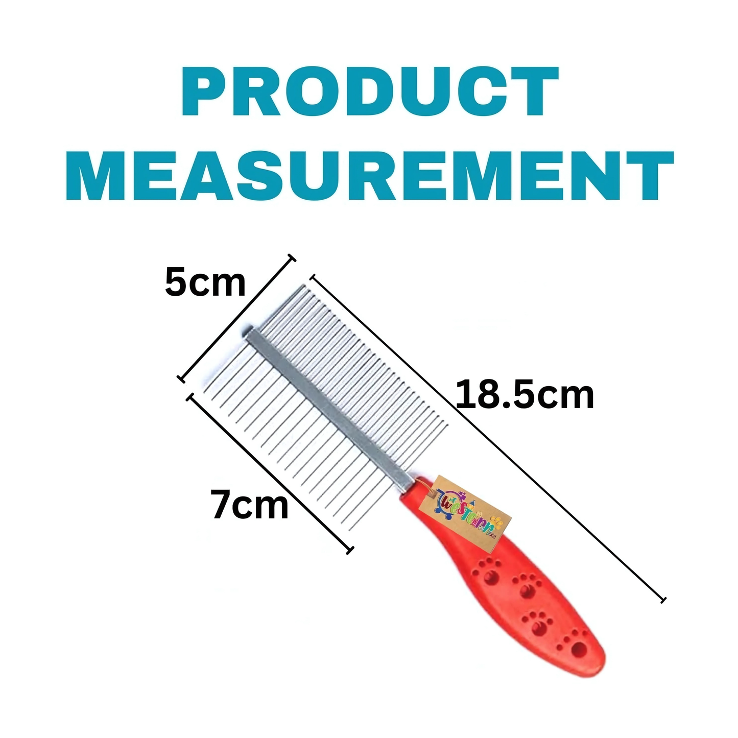 Double Sided Comb Plastic Handle