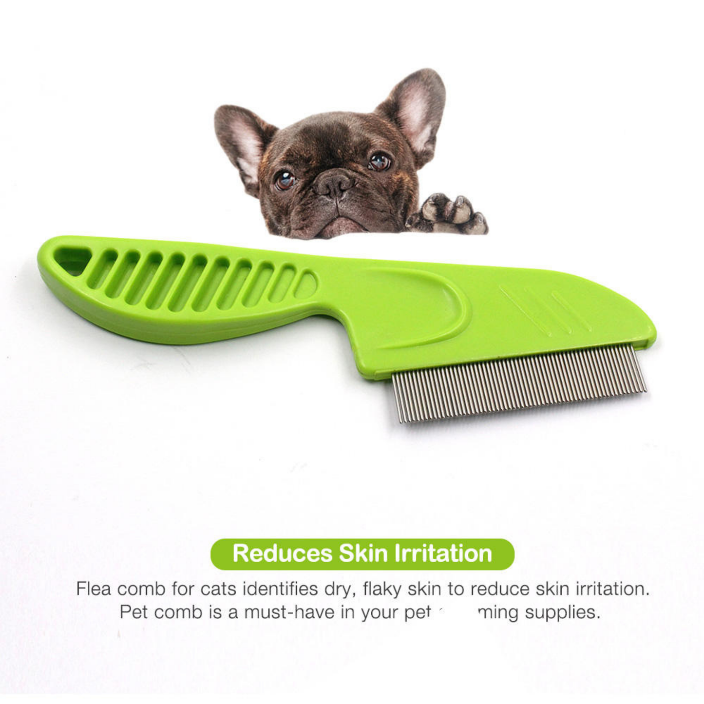 Single Side Steel Needles Dog Comb
