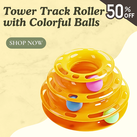 Tower Track Roller with Colorful Balls