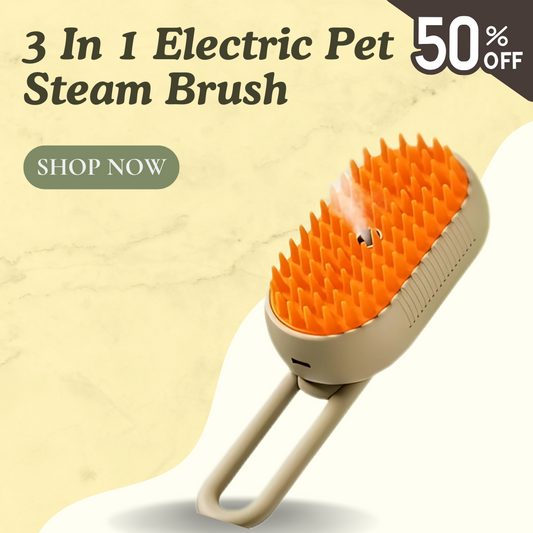 3 In 1 Electric Pet Steam Brush