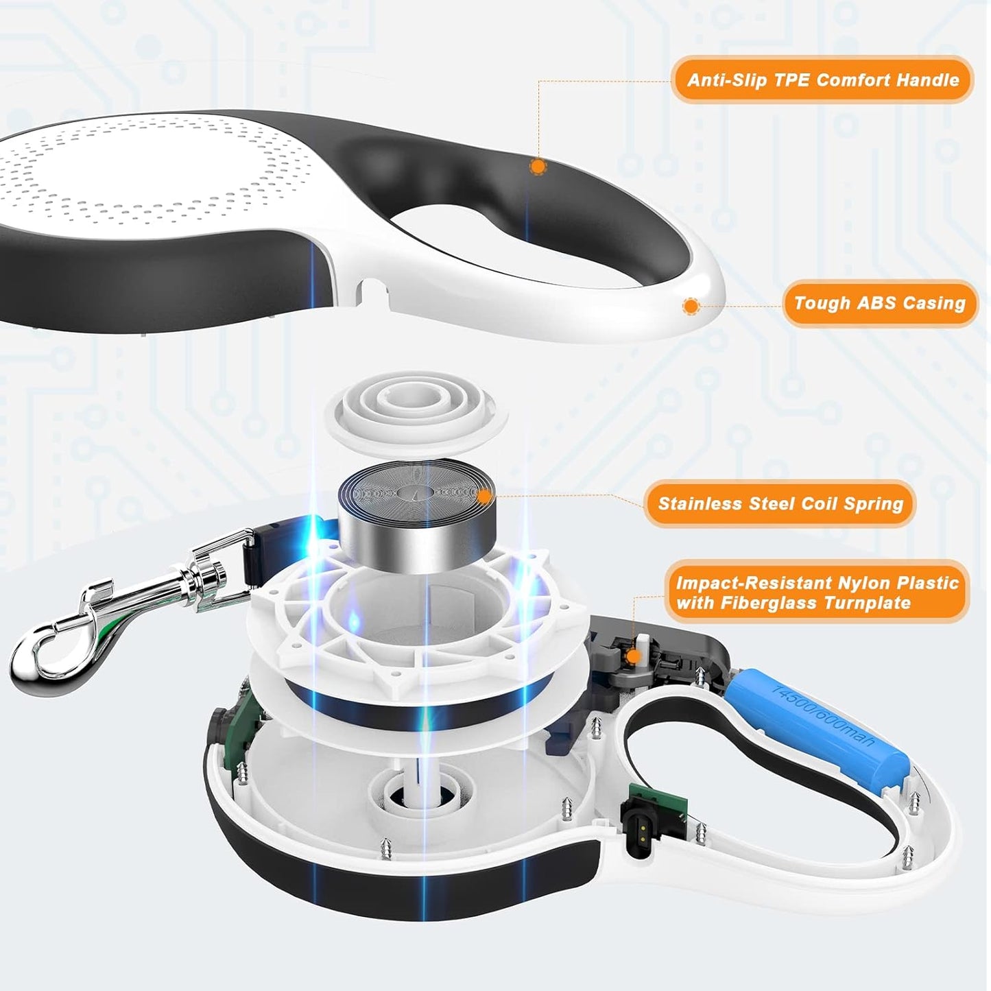 Retractable Leash And Bottle 5 In 1
