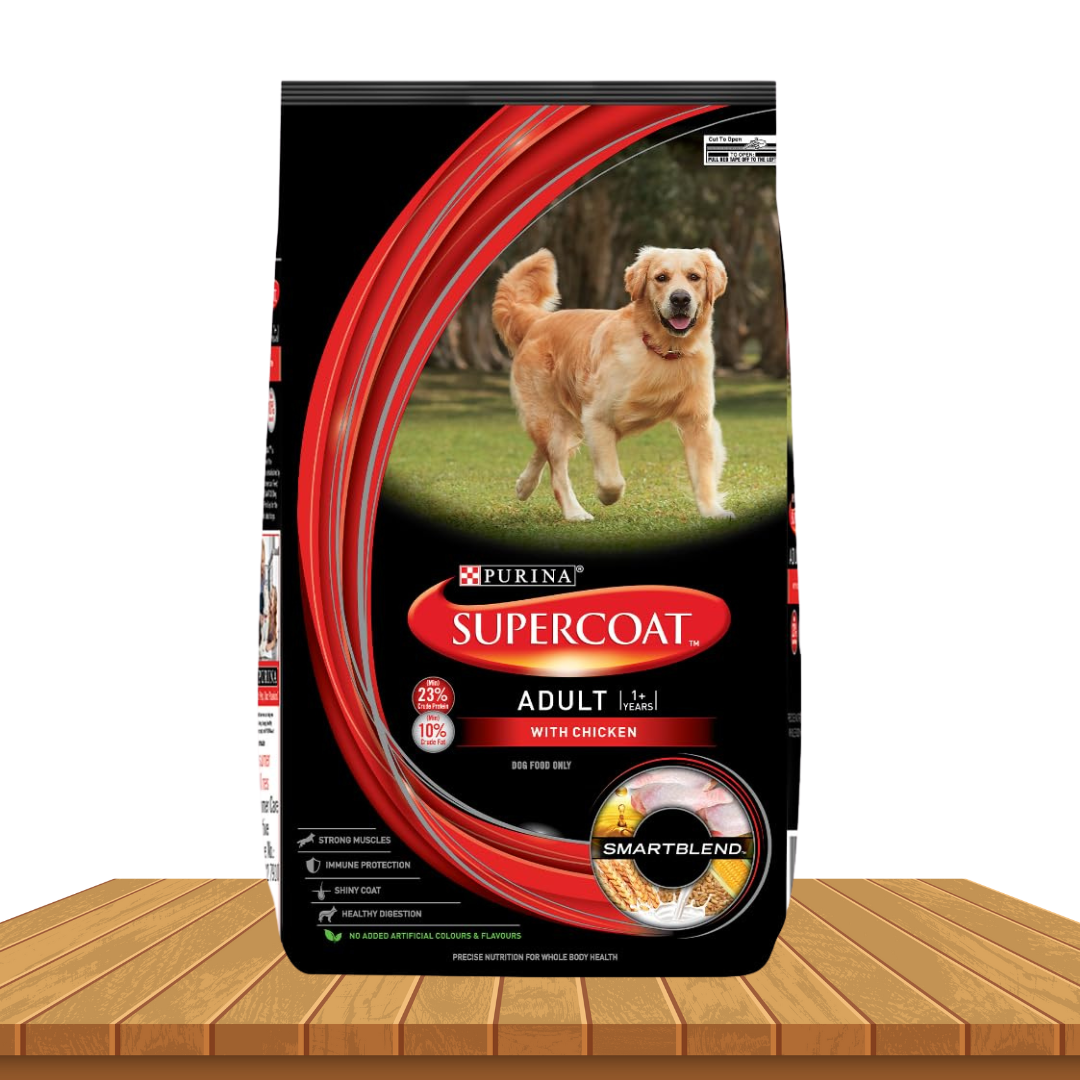 PURINA SUPERCOAT Adult Dry Dog Food, Chicken- 3Kg Pack