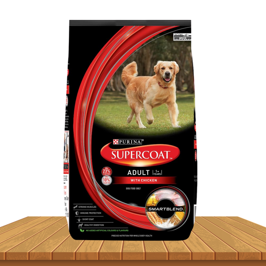 PURINA SUPERCOAT Adult Dry Dog Food, Chicken- 3Kg Pack