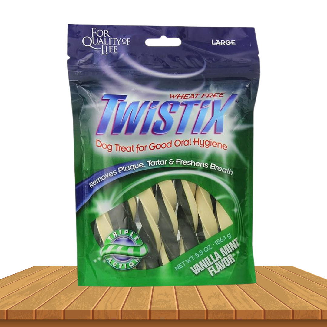 Twistix Vanilla Mint Dental Chews for Dogs – 156g